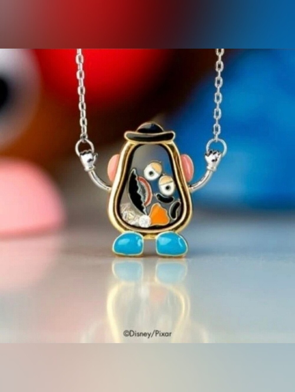 VHTF Origami Owl Disney Mr Potato Head Toy Story Capsule Locket Necklace